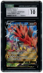 2022 Astral Radiance Galarian Zapdos V #TG19 CGC 10 on Beezie.