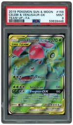 2019 Team Up Celebi & Venusaur GX #159 PSA 9 on Beezie.