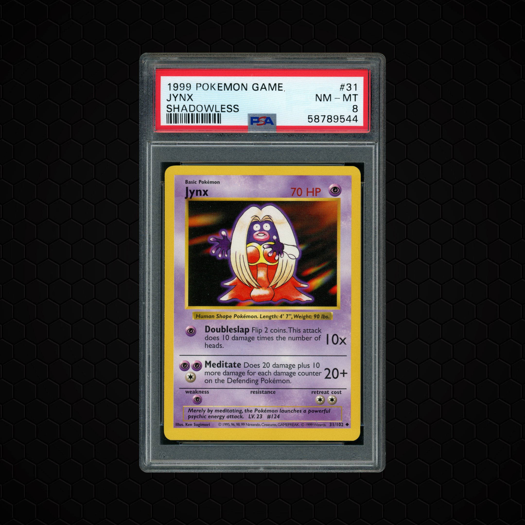 1999 Game Shadowless Jynx #31 PSA 8