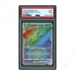 2022 Pokemon GO Dragonite VSTAR #81 PSA 9 on Beezie.
