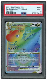 2022 Pokemon GO Dragonite VSTAR #81 PSA 9 on Beezie.