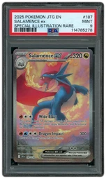 2025 Journey Together Salamece EX #187 PSA 9 on Beezie.