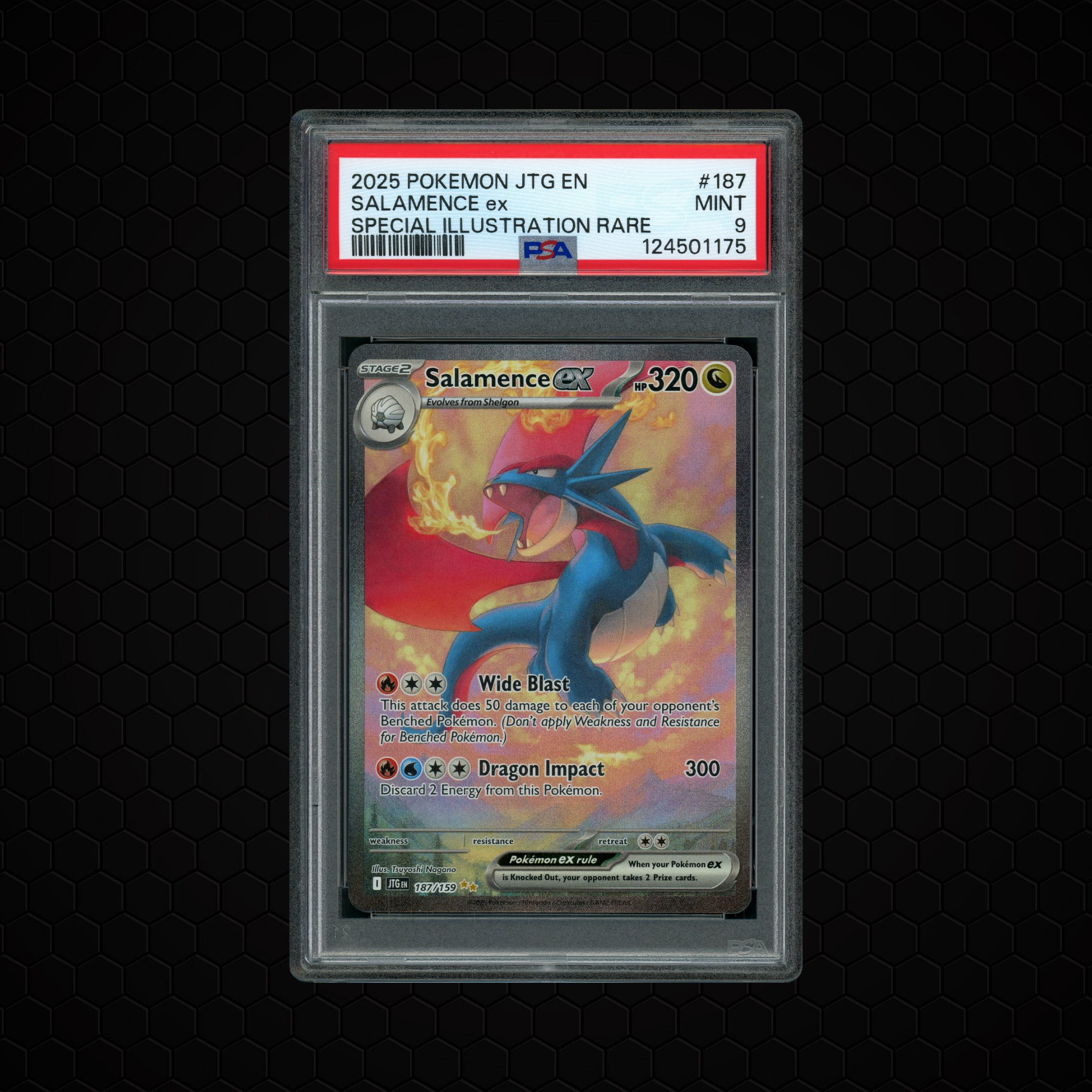2025 Journey Together Salamece EX #187 PSA 9