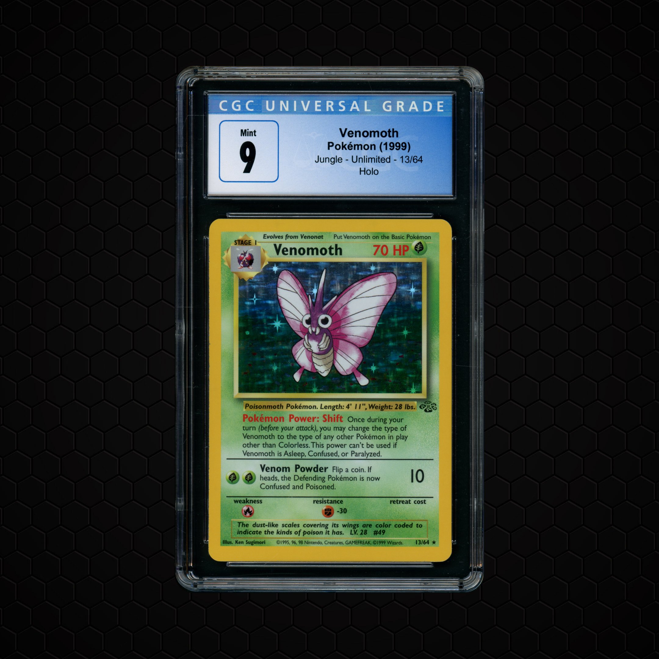 1999 Jungle Unlimited Venomoth #13 CGC 9