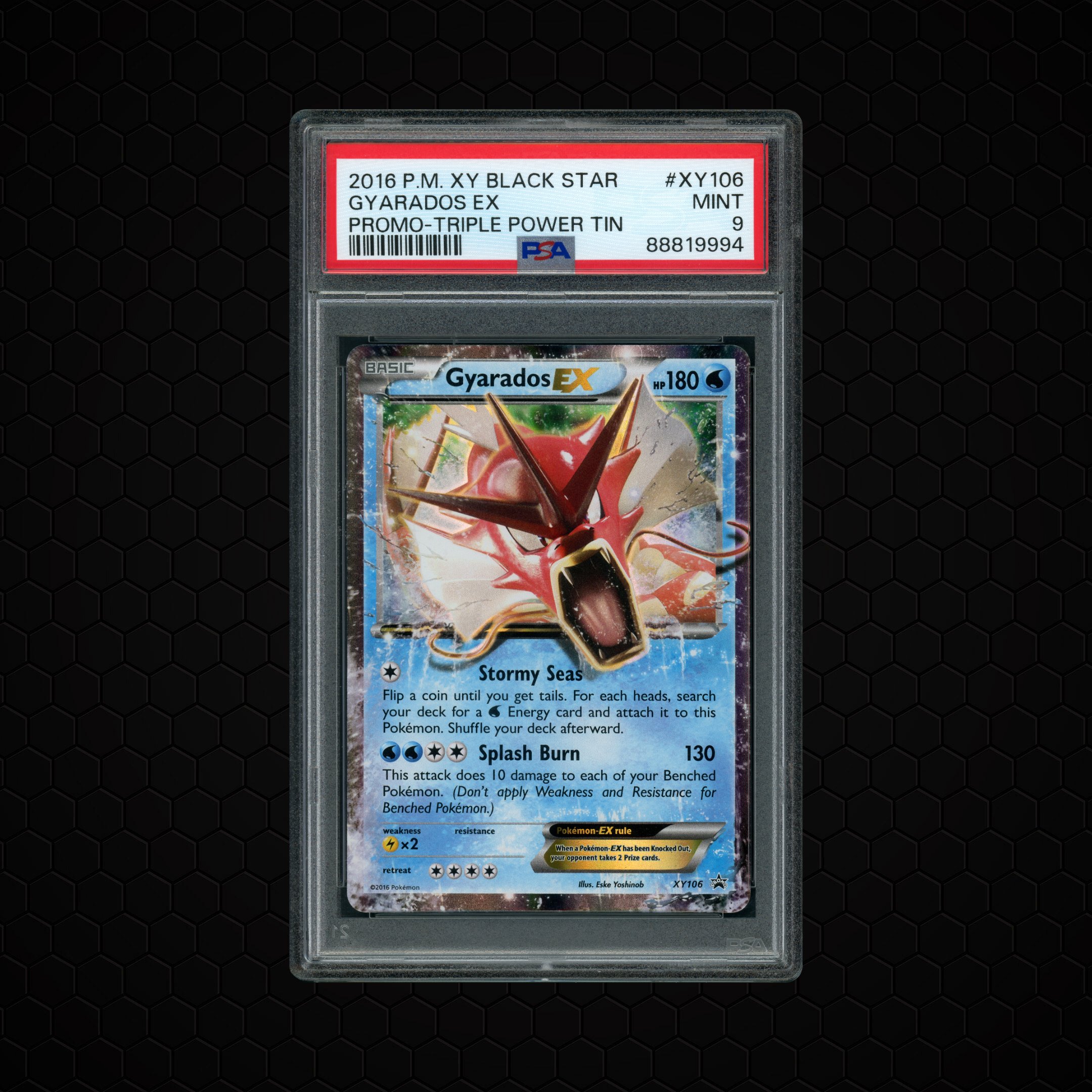 2016 Black Star Promo Gyarados EX #XY106 PSA 9