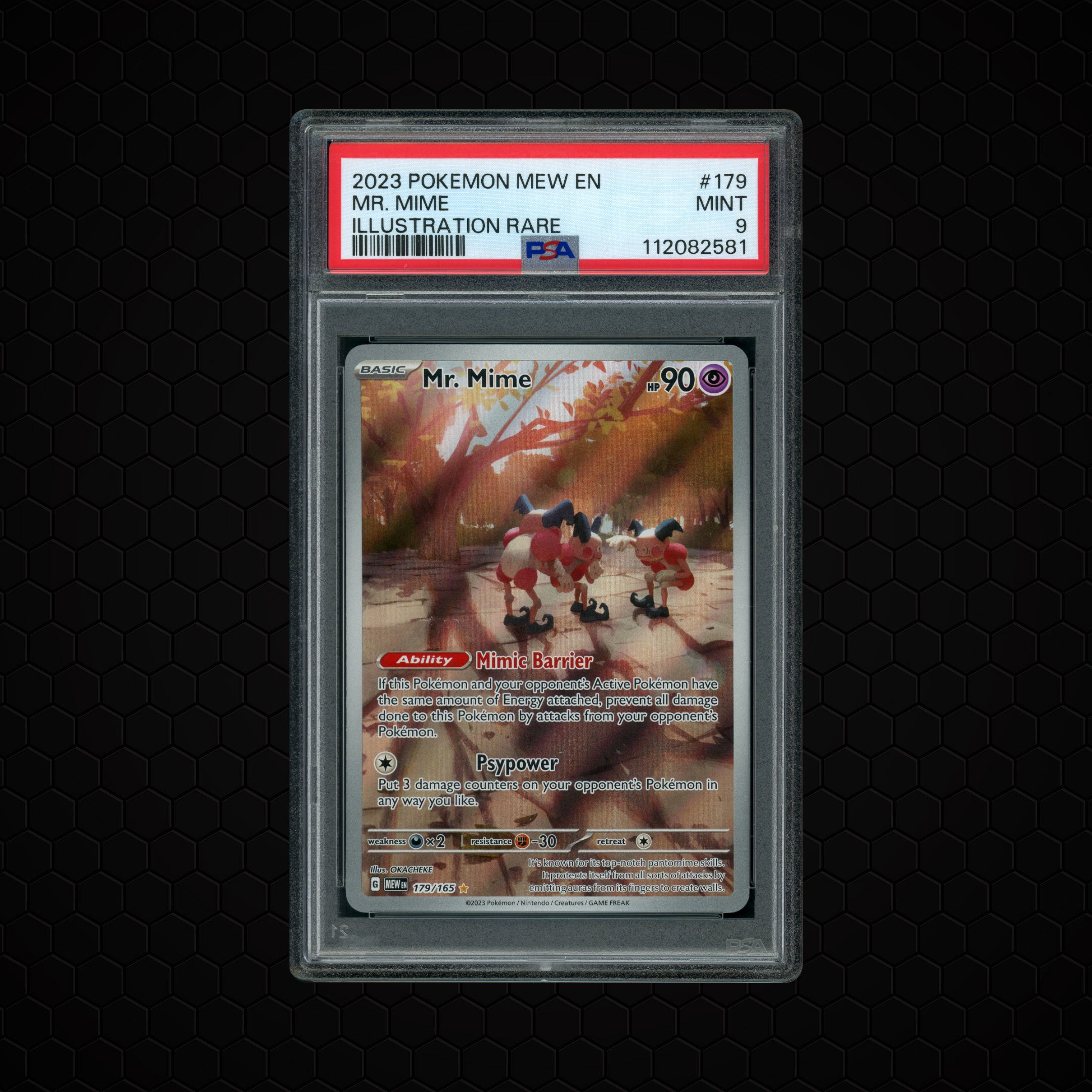 2023 Pokemon 151 Mr. Mime #179 PSA 9