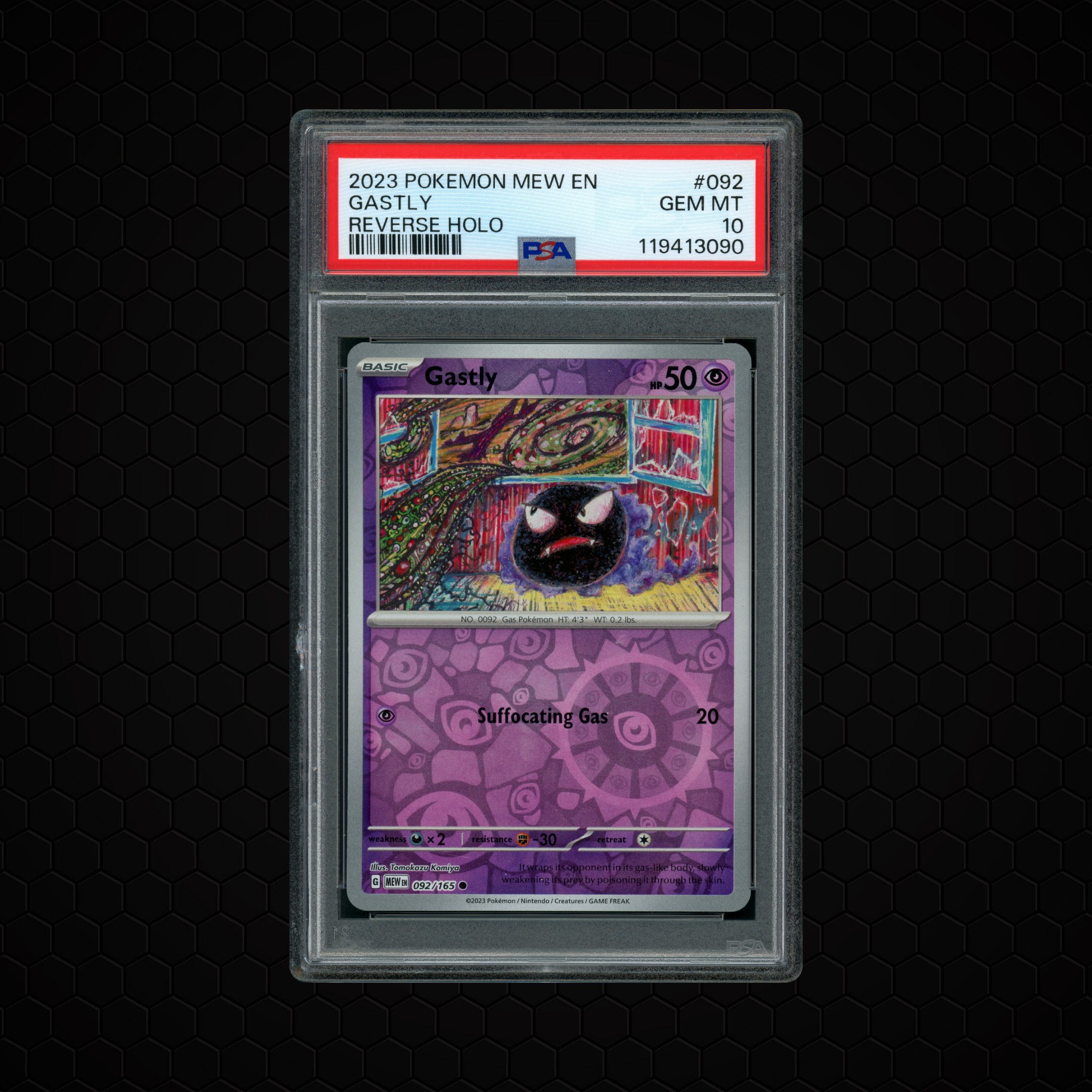 2023 Pokemon 151 Gastly #92 PSA 10