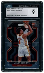 2021-22 Panini Prizm Jalen Johnson #305 CGC 9 on Beezie.