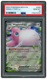 2023 Pokemon 151 Wigglytuff EX #40 PSA 10
