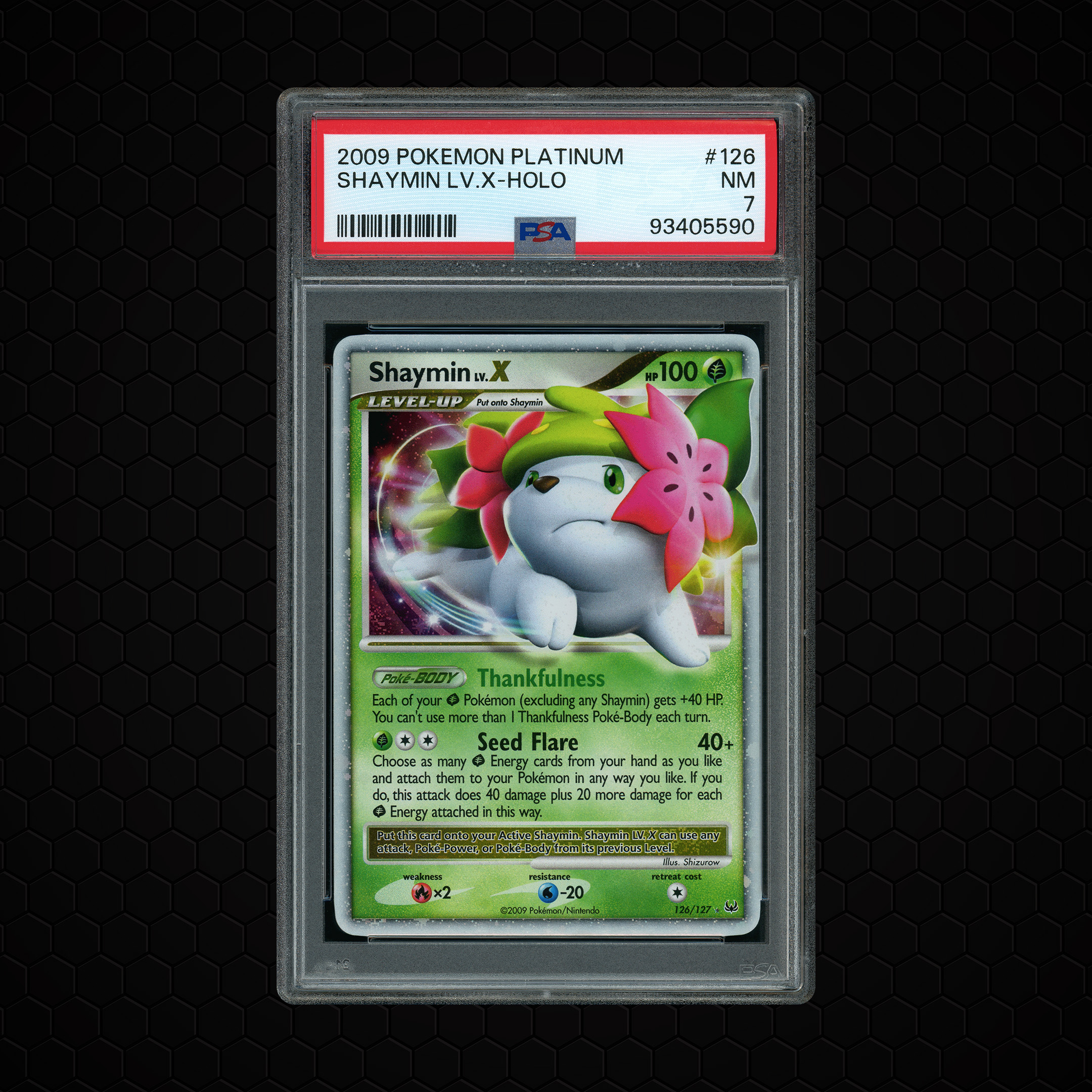 2009 Platinum Shaymin LV. X #126 PSA 7