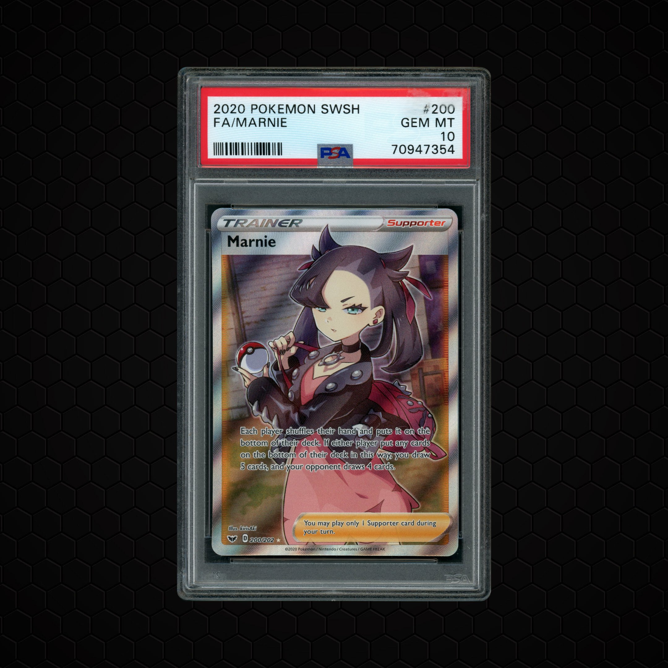 2020 Sword & Shield Marnie #200 PSA 10