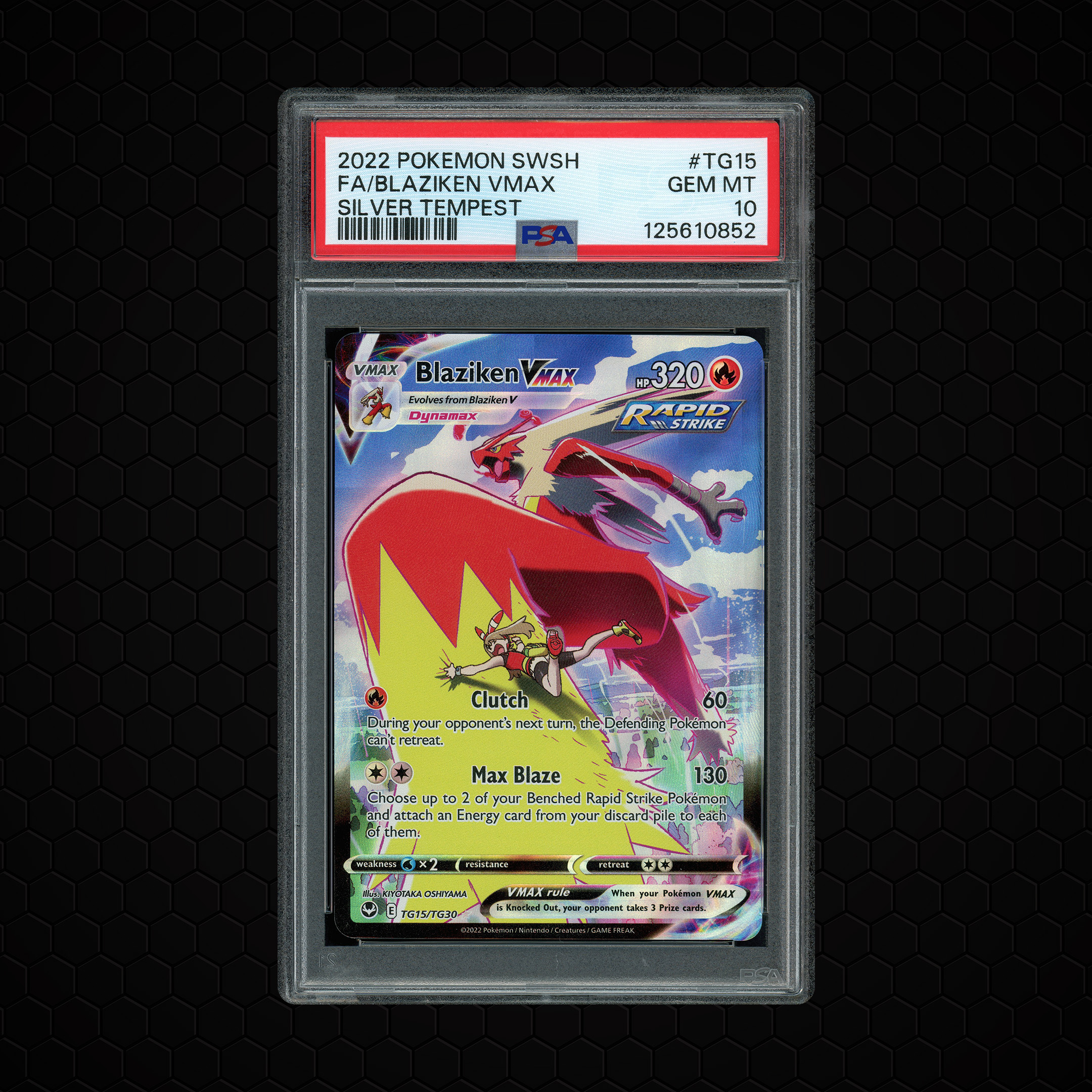 2022 Silver Tempest Blaziken VMAX #TG15 PSA 10