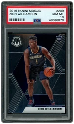 2019 Panini Mosaic Zion Williamson #209 PSA 10 on Beezie.