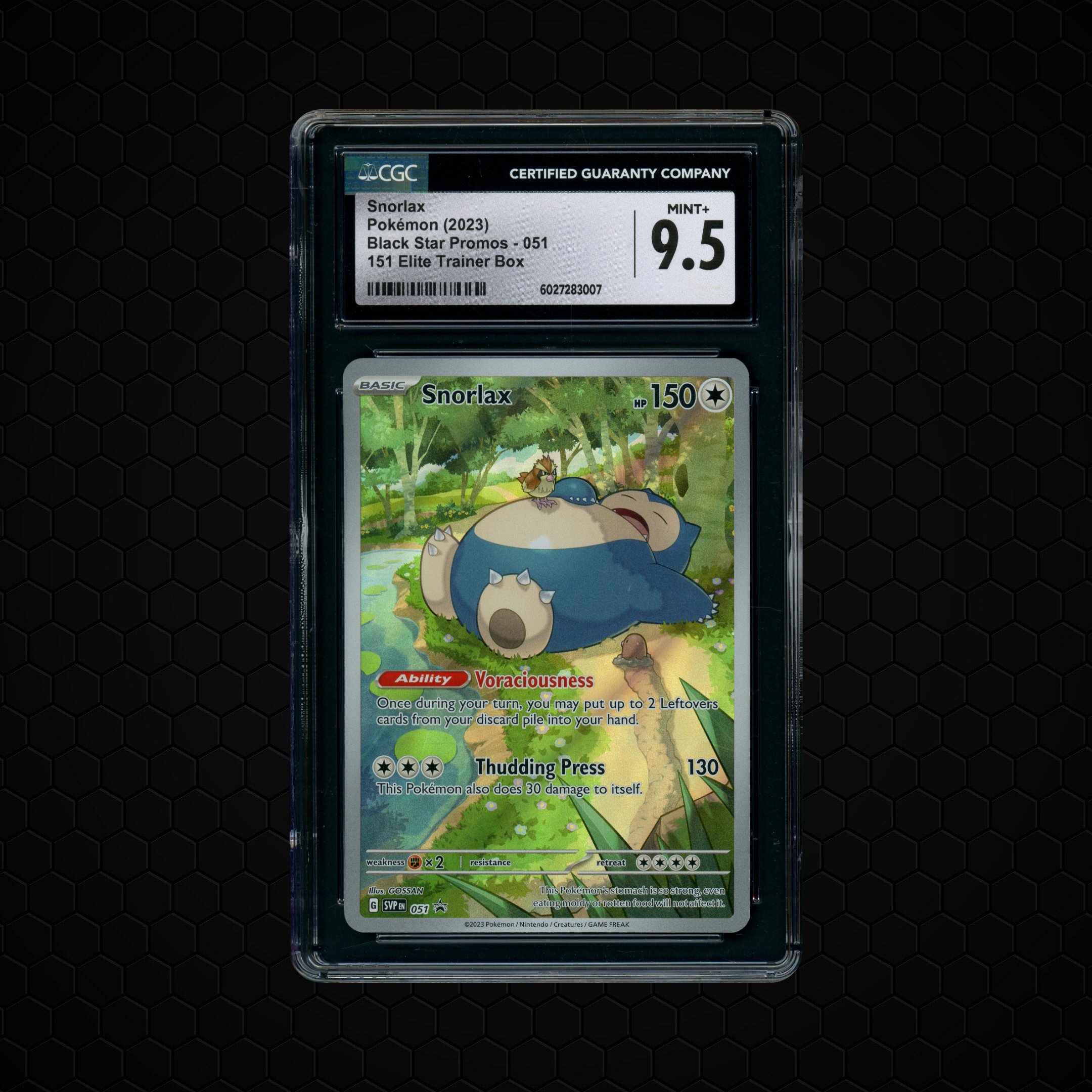 2023 Black Star Promo Snorlax #51 CGC 9.5