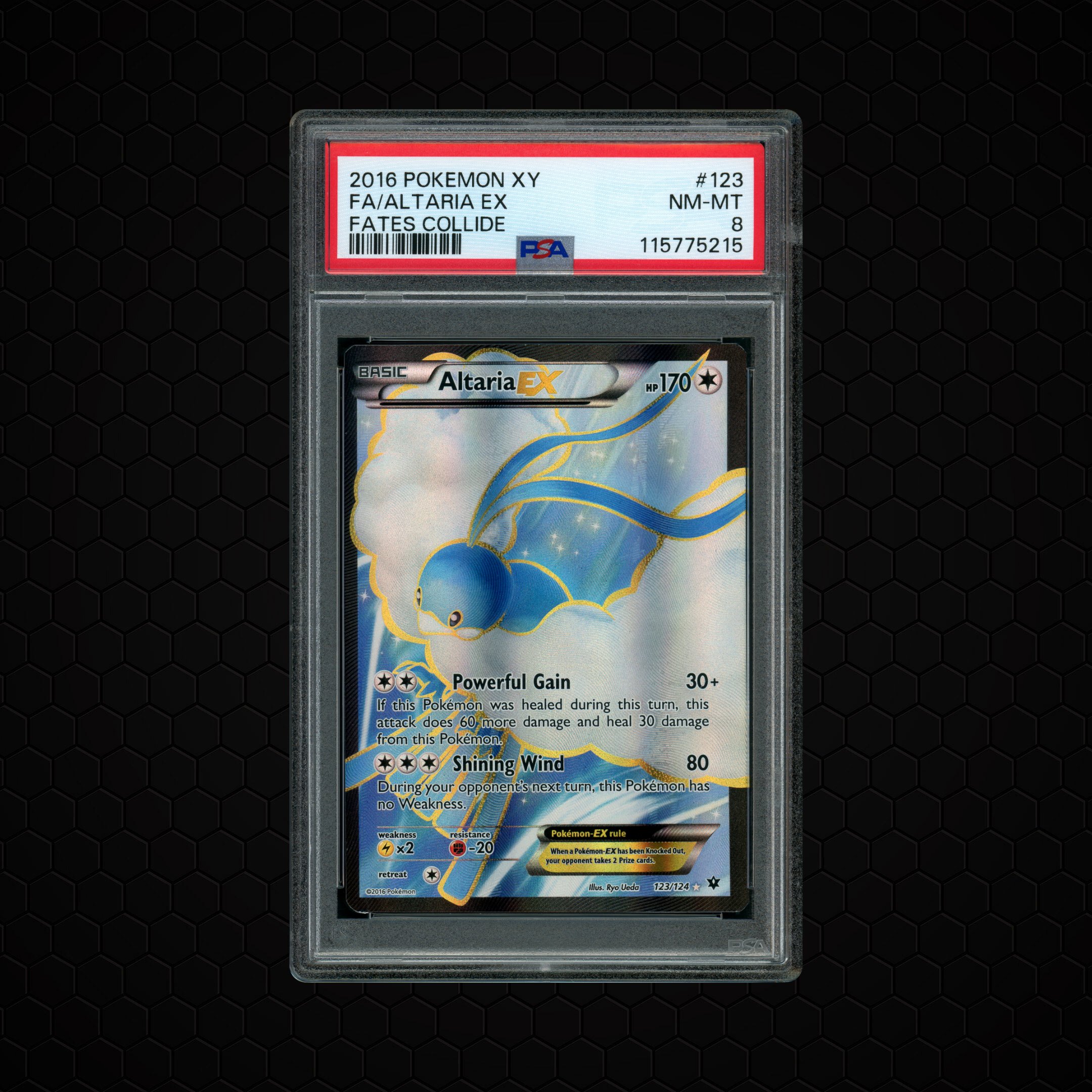 2016 Fates Collide Altaria EX #123 PSA 8
