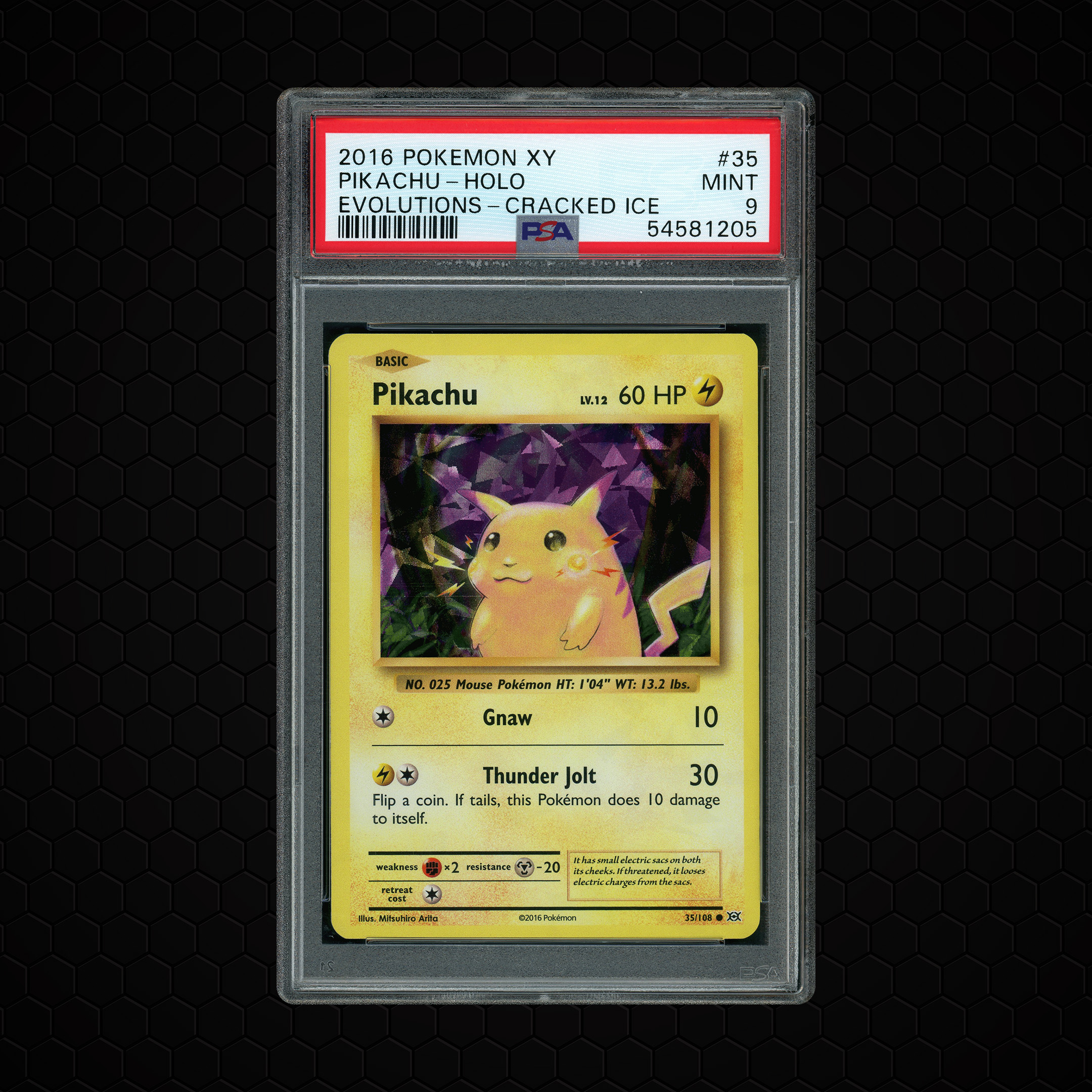 2016 Evolutions Pikachu #35 PSA 9