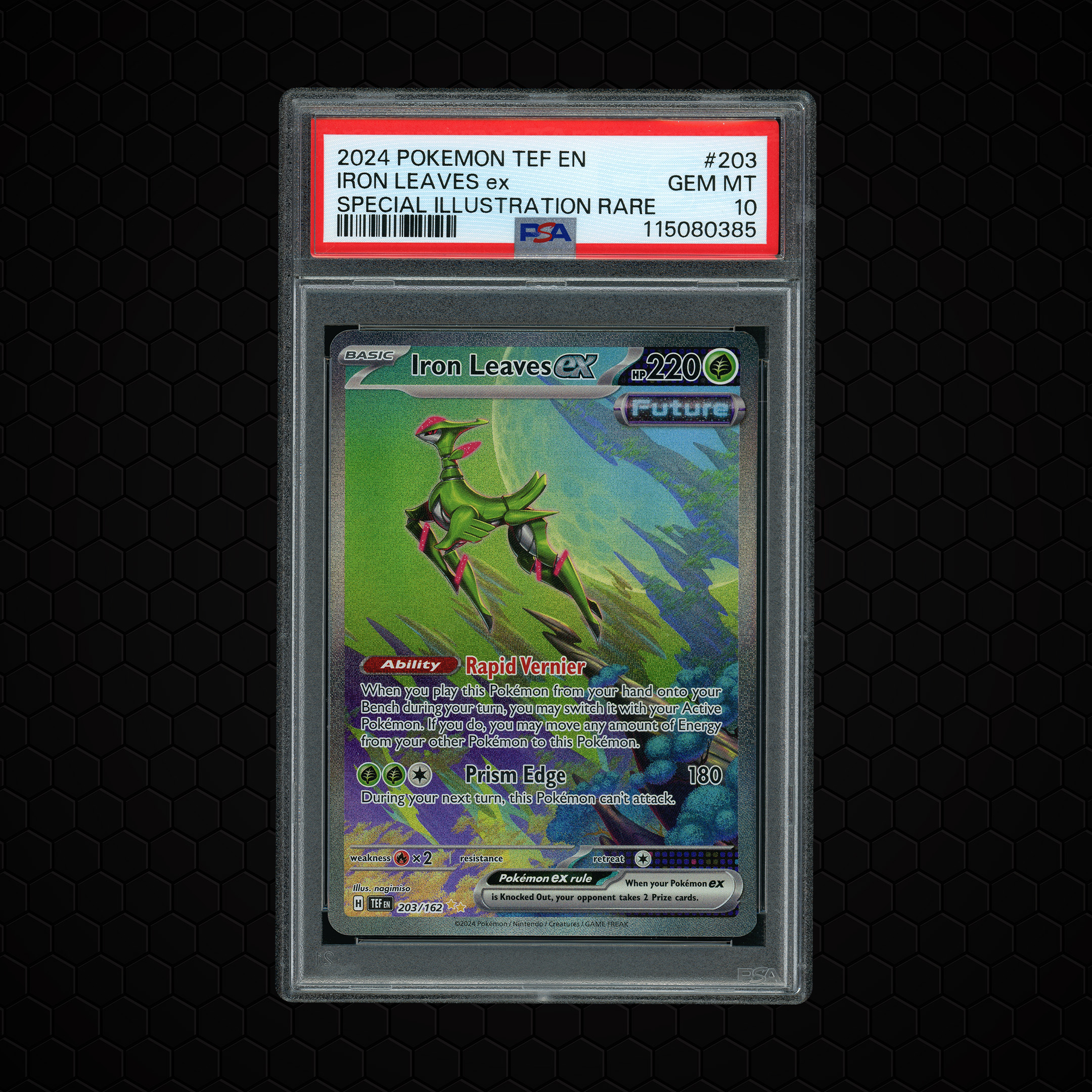 2024 Temporal Forces Iron Leaves EX #203 PSA 10