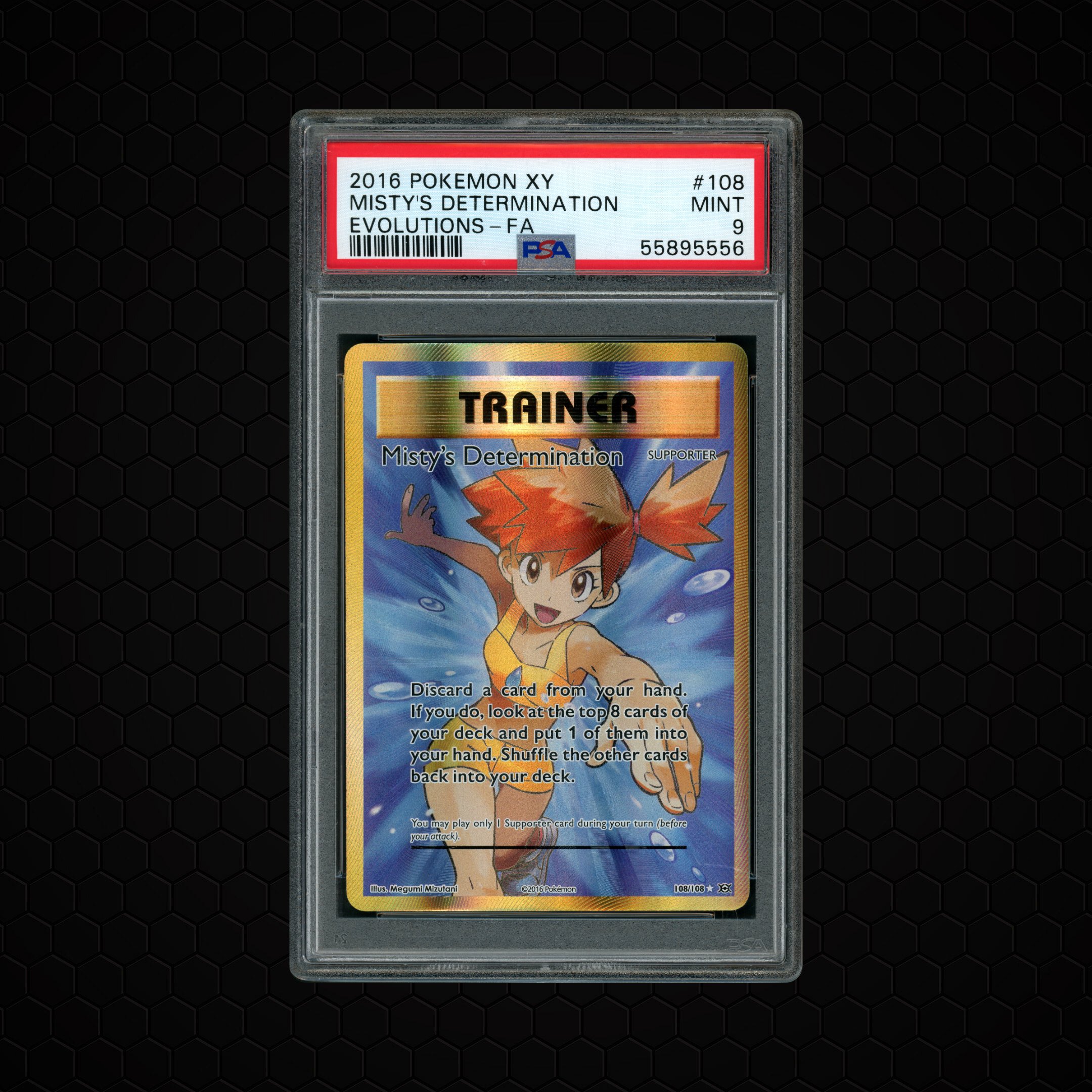 2016 Evolutions Misty's Determination #108 PSA 9