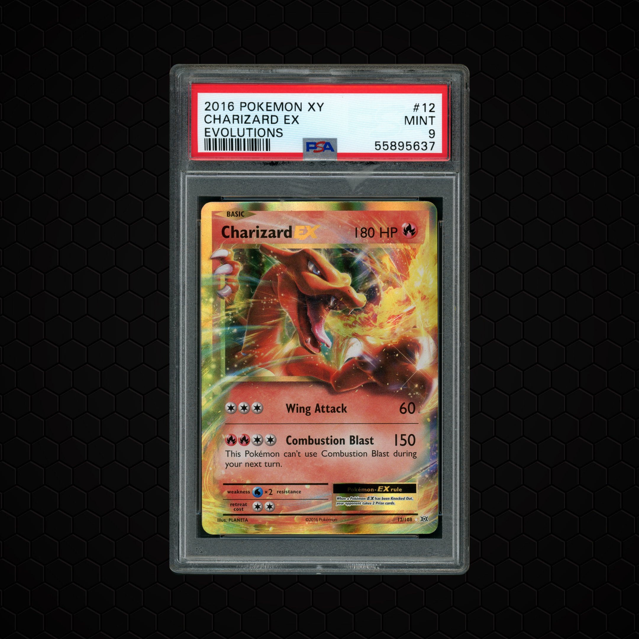 2016 Evolutions Charizard EX #12 PSA 9