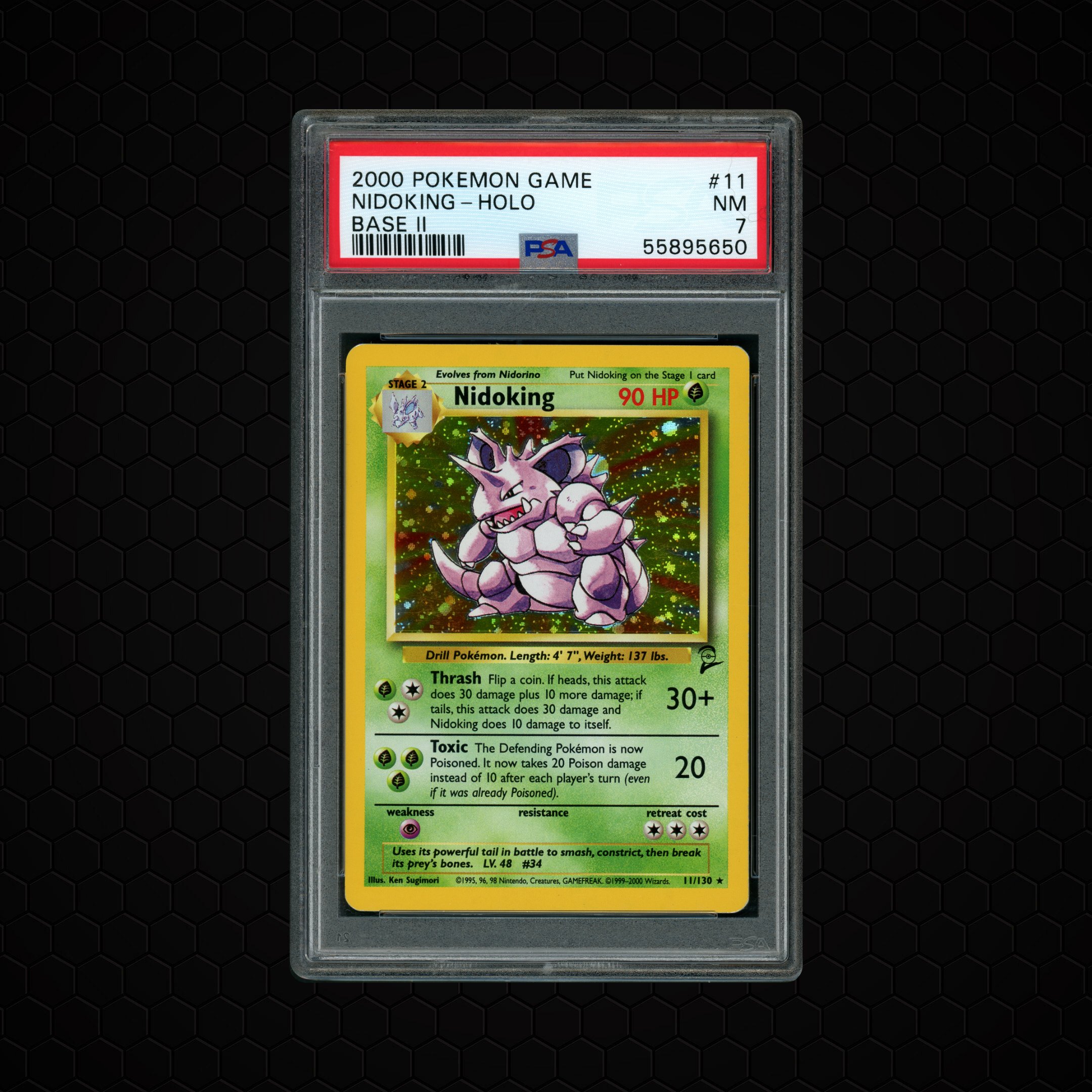 2000 Base 2 Nidoking #11 PSA 7