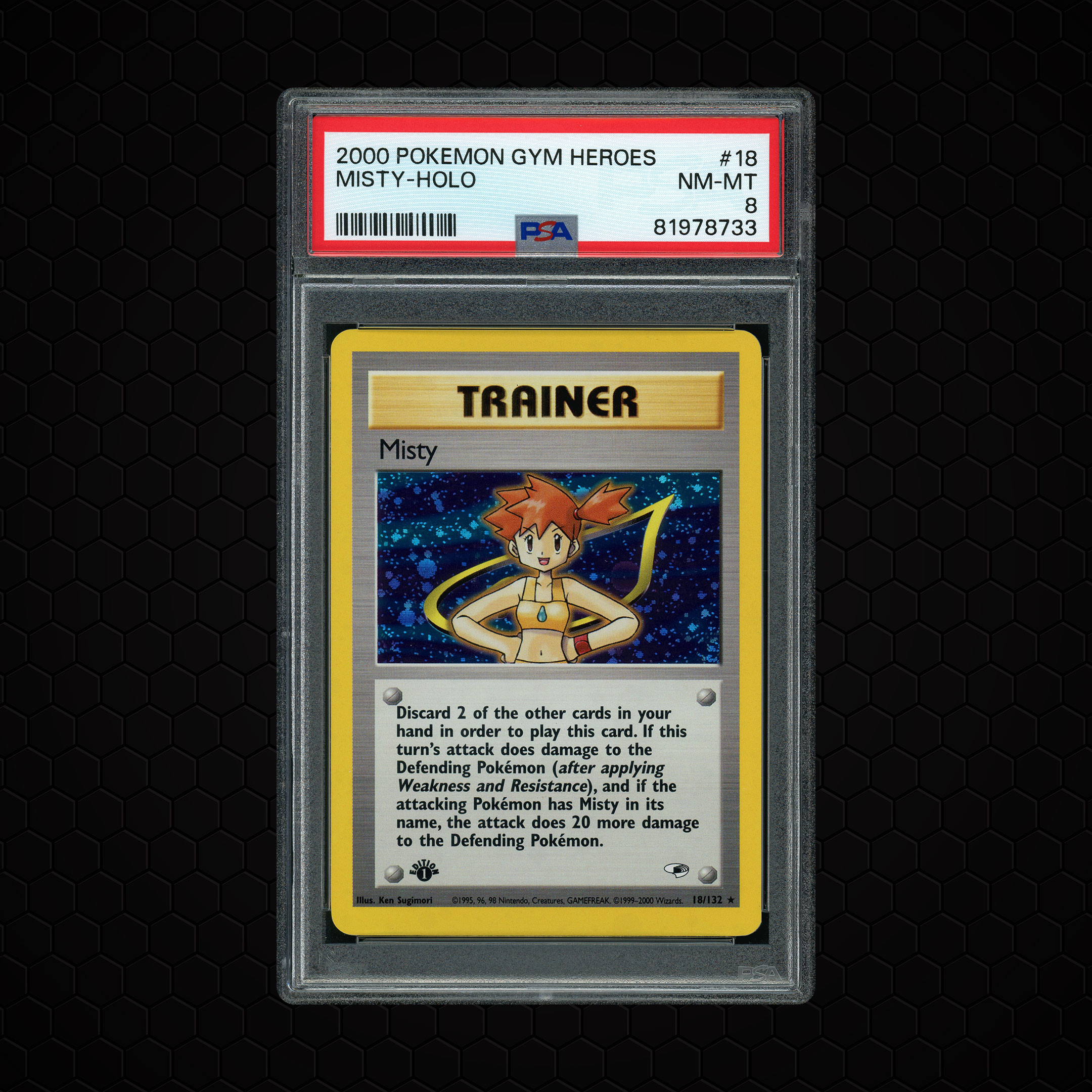 2000 Gym Heroes Misty #18 PSA 8