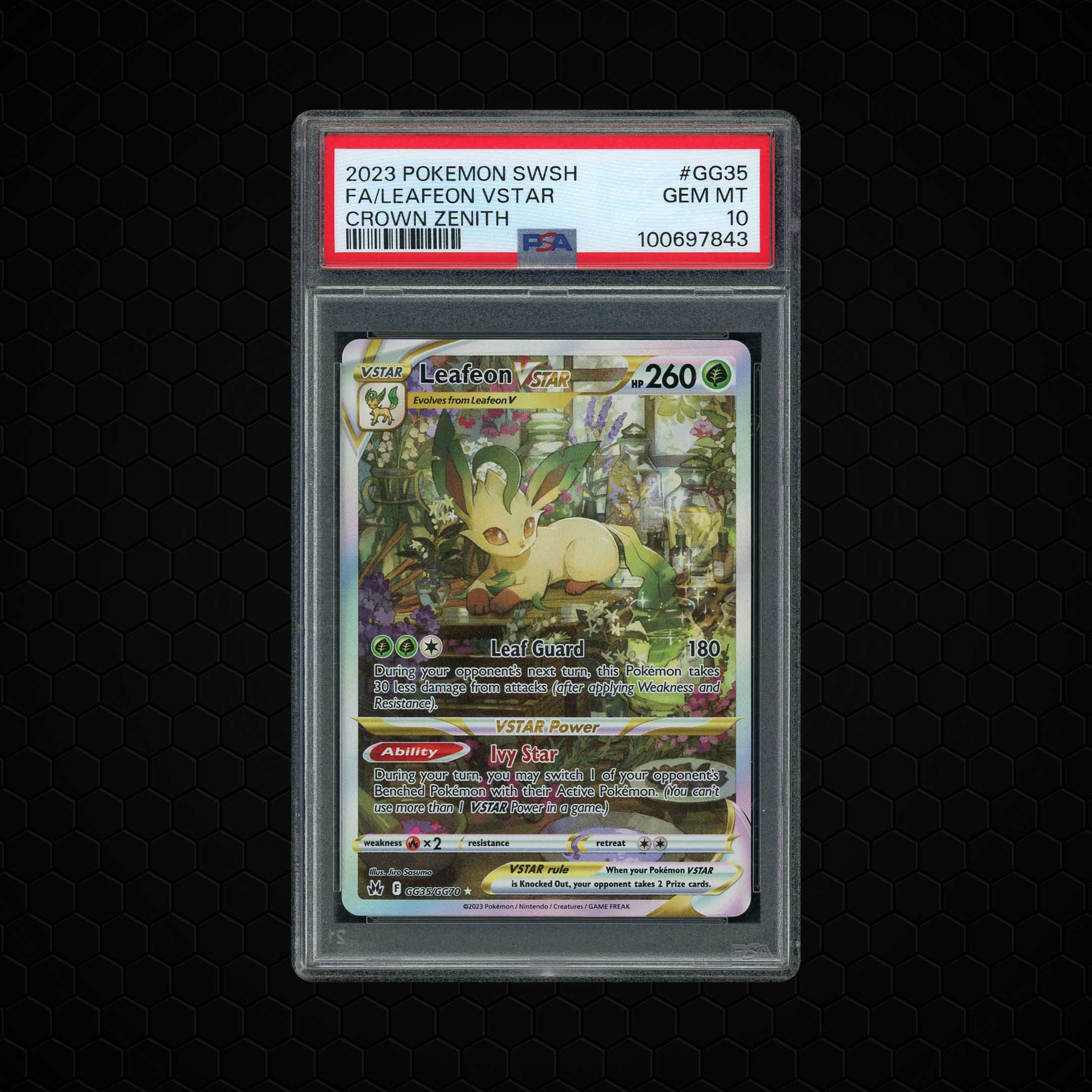 2023 Crown Zenith Leafeon VSTAR #GG35 PSA 10