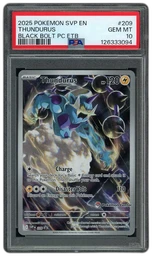 2025 Black Star Promo Thundurus #209 PSA 10 on Beezie.