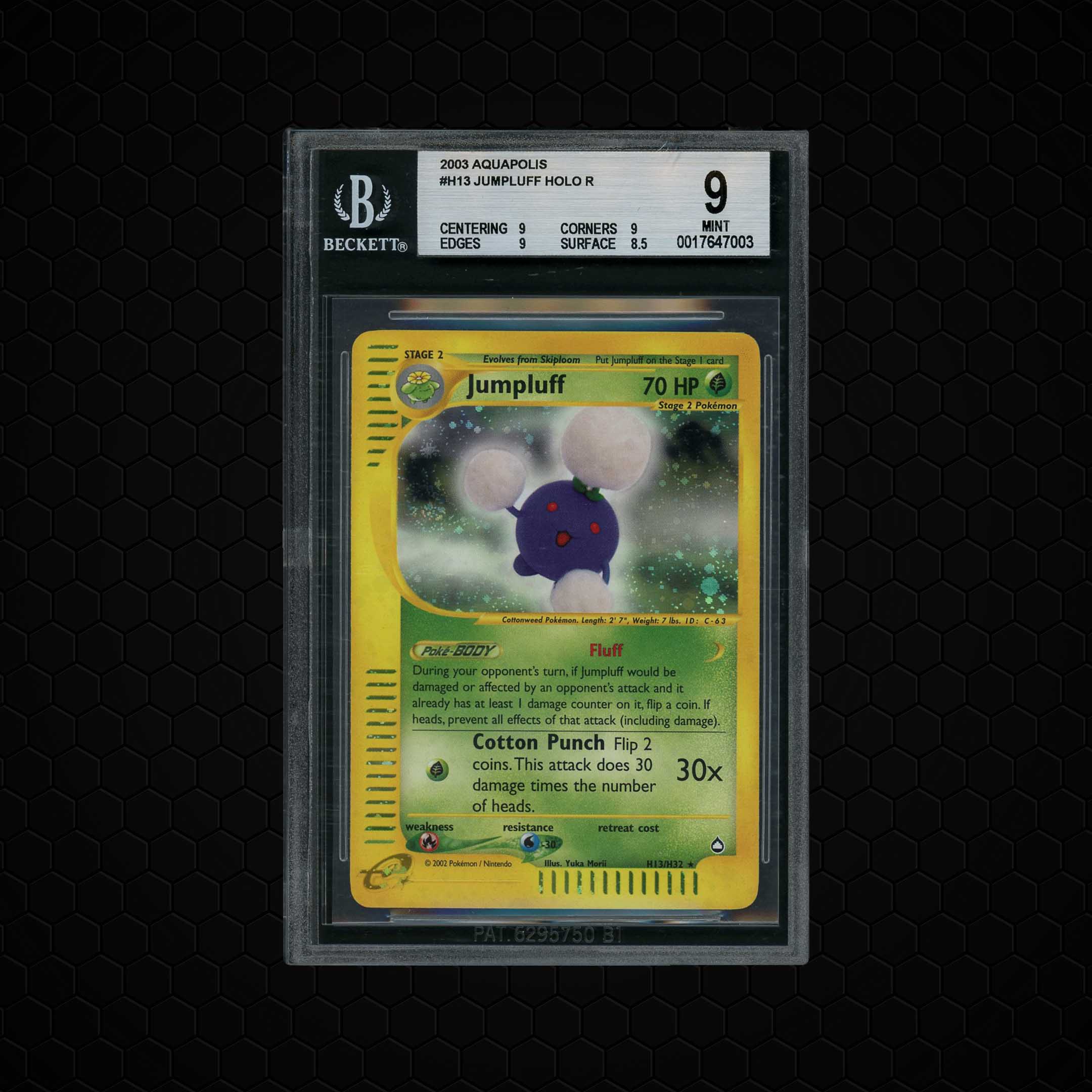 2003 Aquapolis Jumpluff #H13 BGS 9