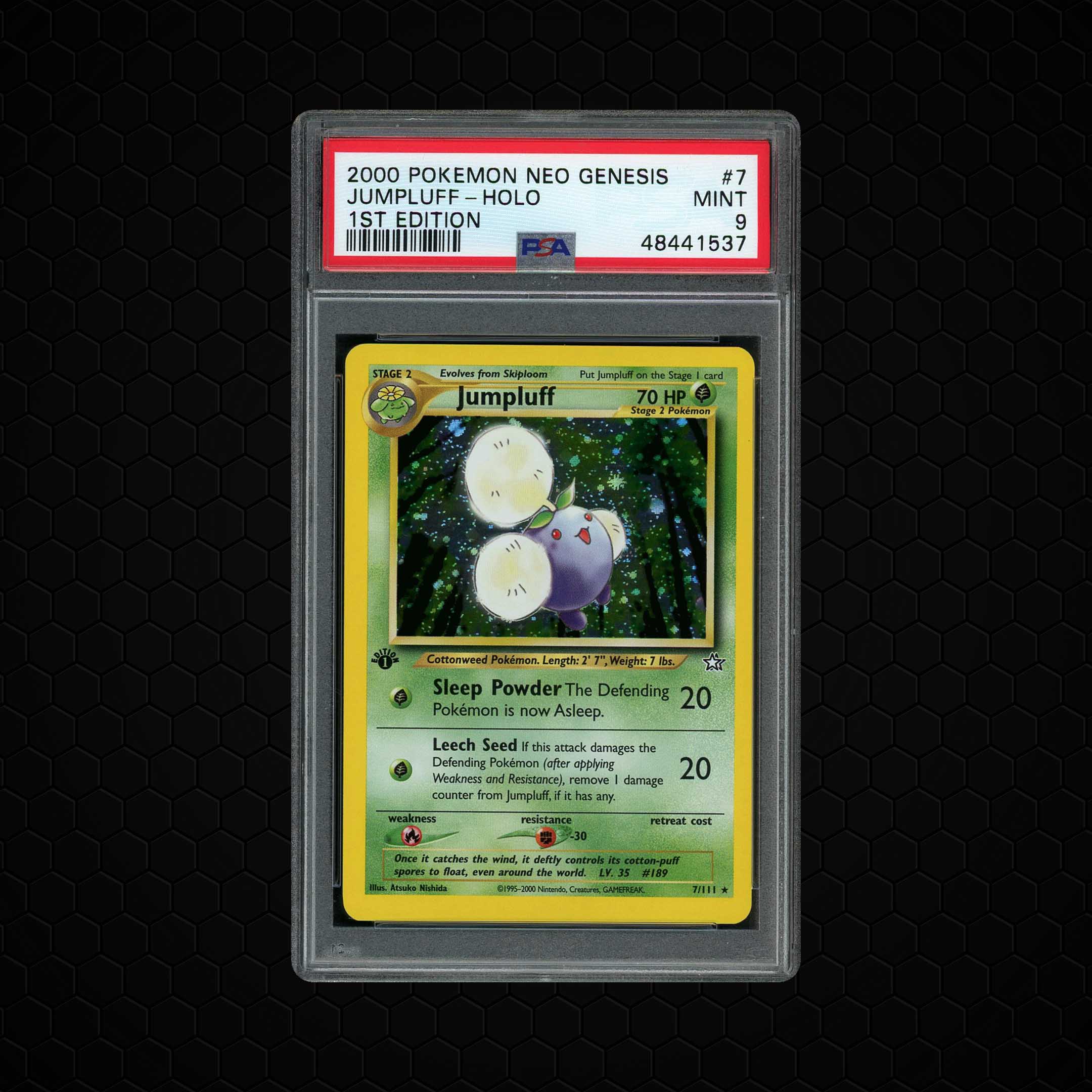 2000 Neo Genesis 1st Edition Jumpluff #7 PSA 9