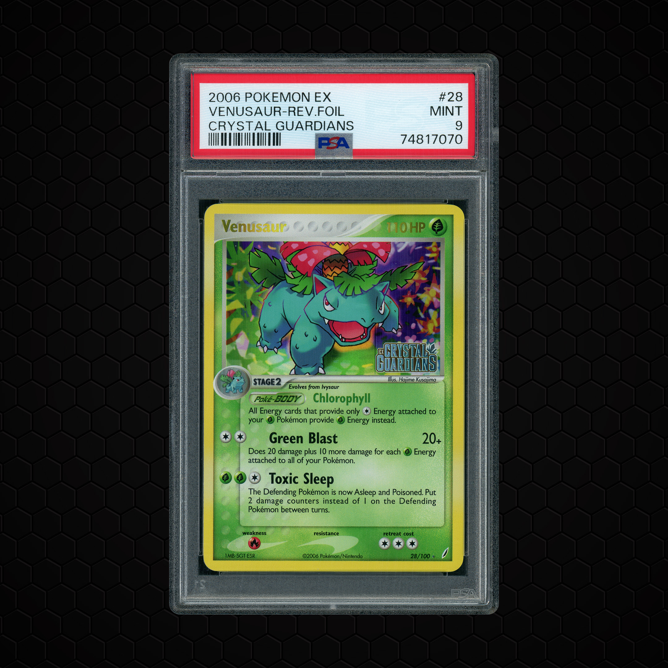 2006 EX Crystal Guardians Venusaur #28 PSA 9