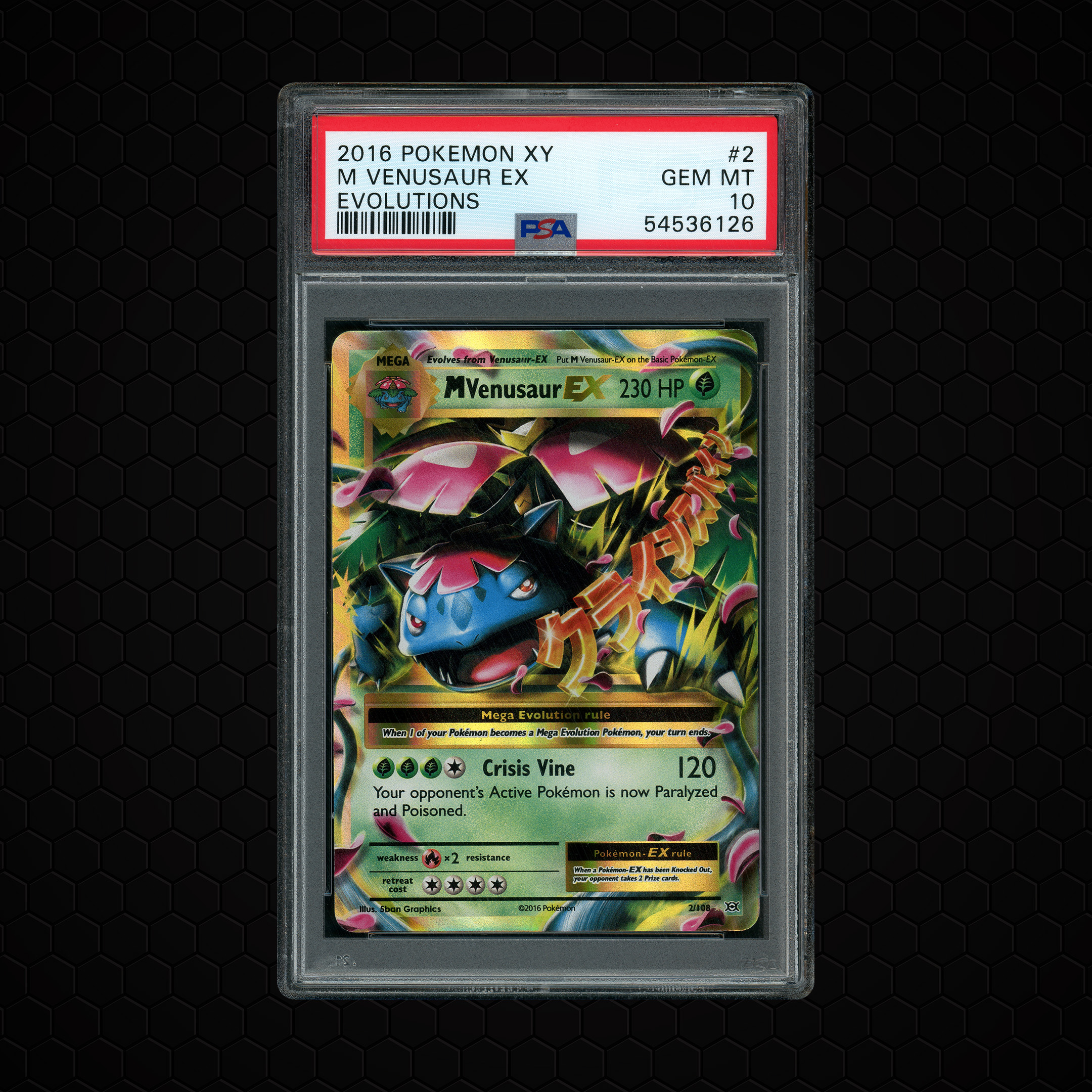 2016 Evolutions M Venusaur EX #2 PSA 10