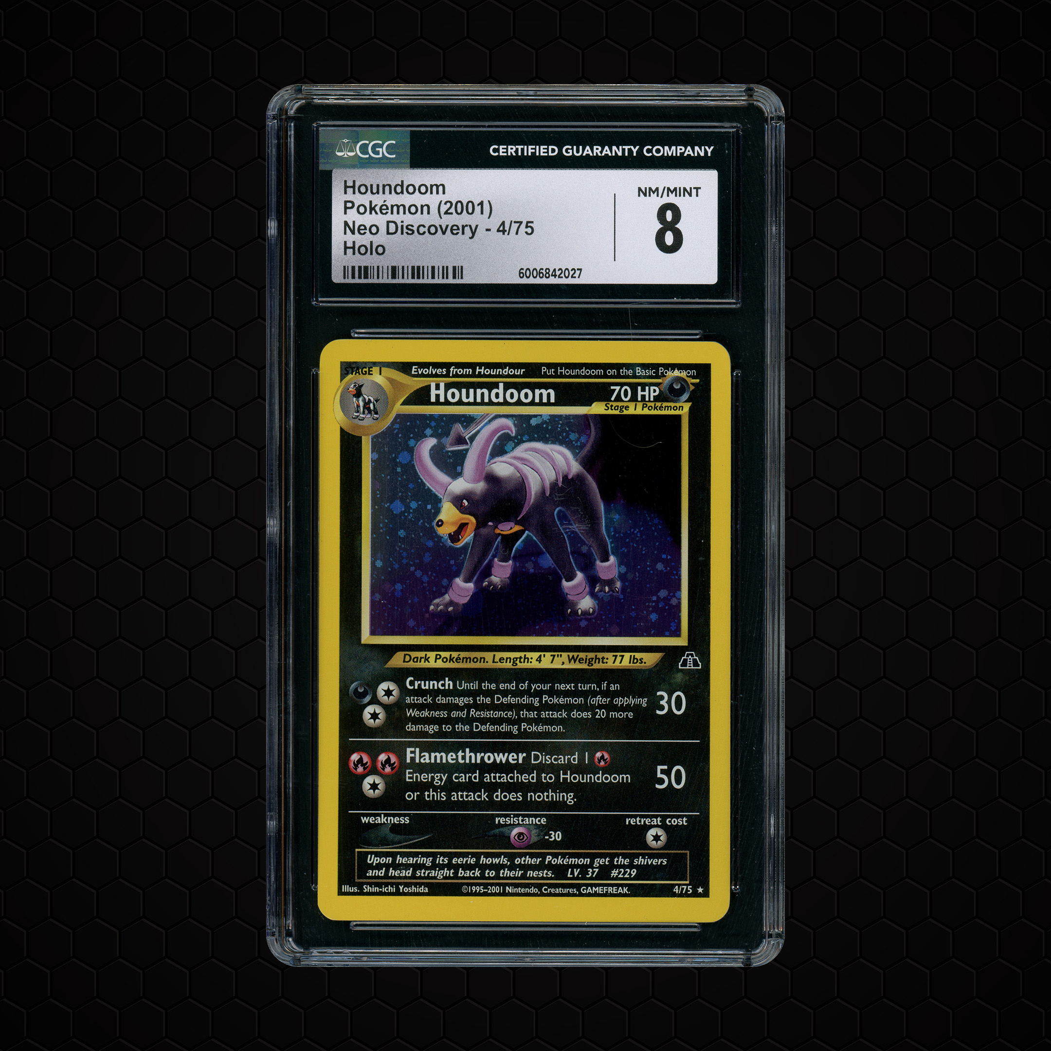 2001 Neo Discovery Houndoom #4 CGC 8