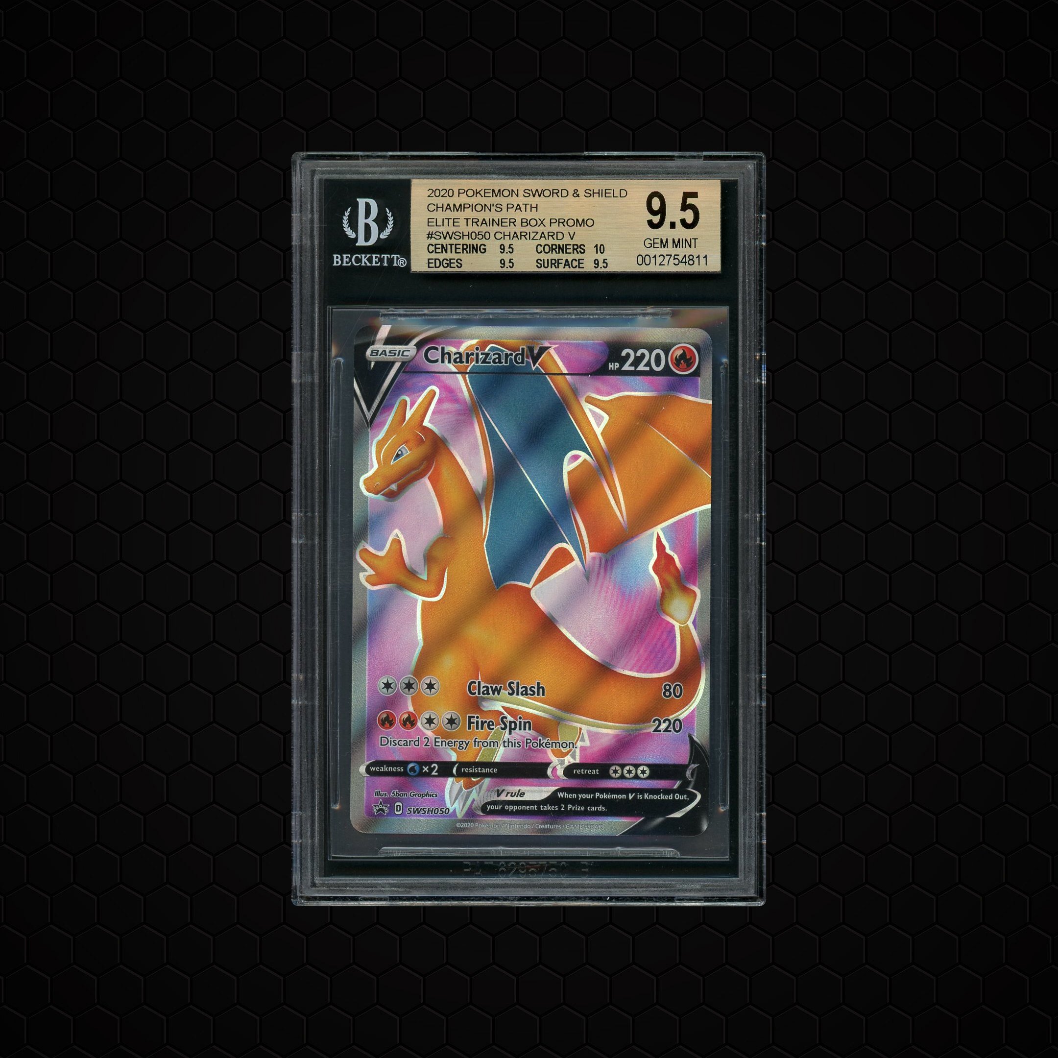 2020 Champion's Path Charizard V #SWSH050 BGS 9.5