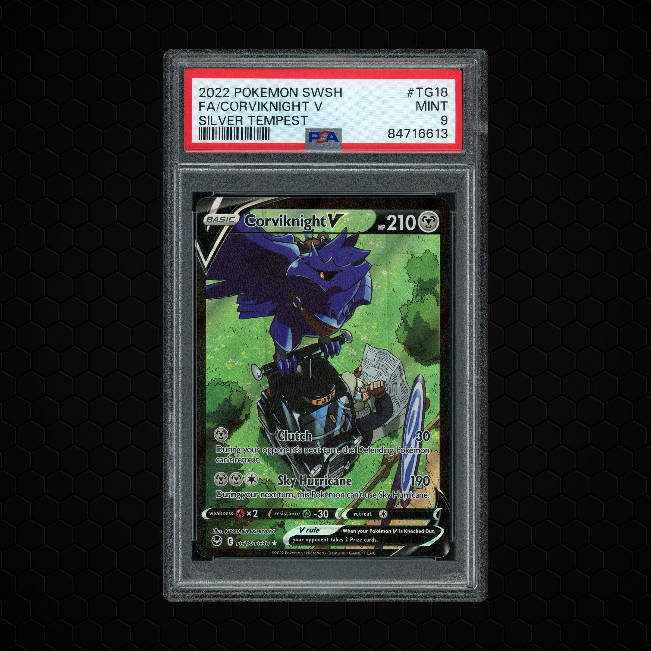 2022 Silver Tempest Corviknight V #TG18 PSA 9
