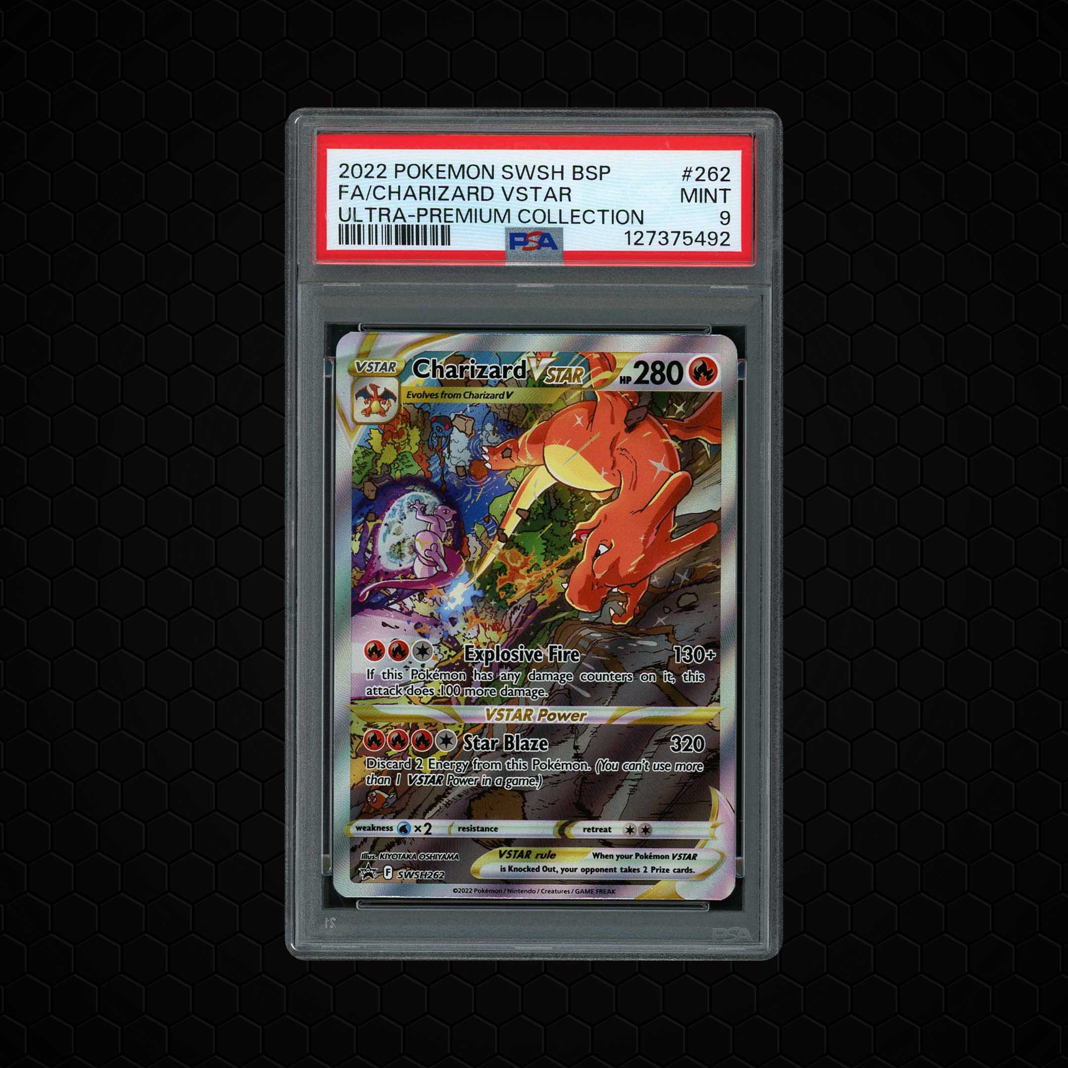 2022 Black Star Promo Charizard VSTAR #262 PSA 9