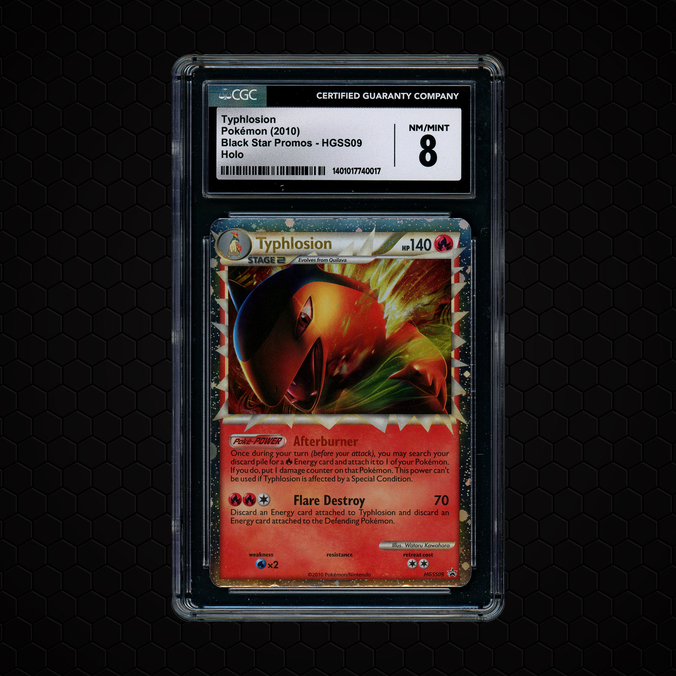 2010 Black Star Promo Typhlosion #HGSS09 CGC 8