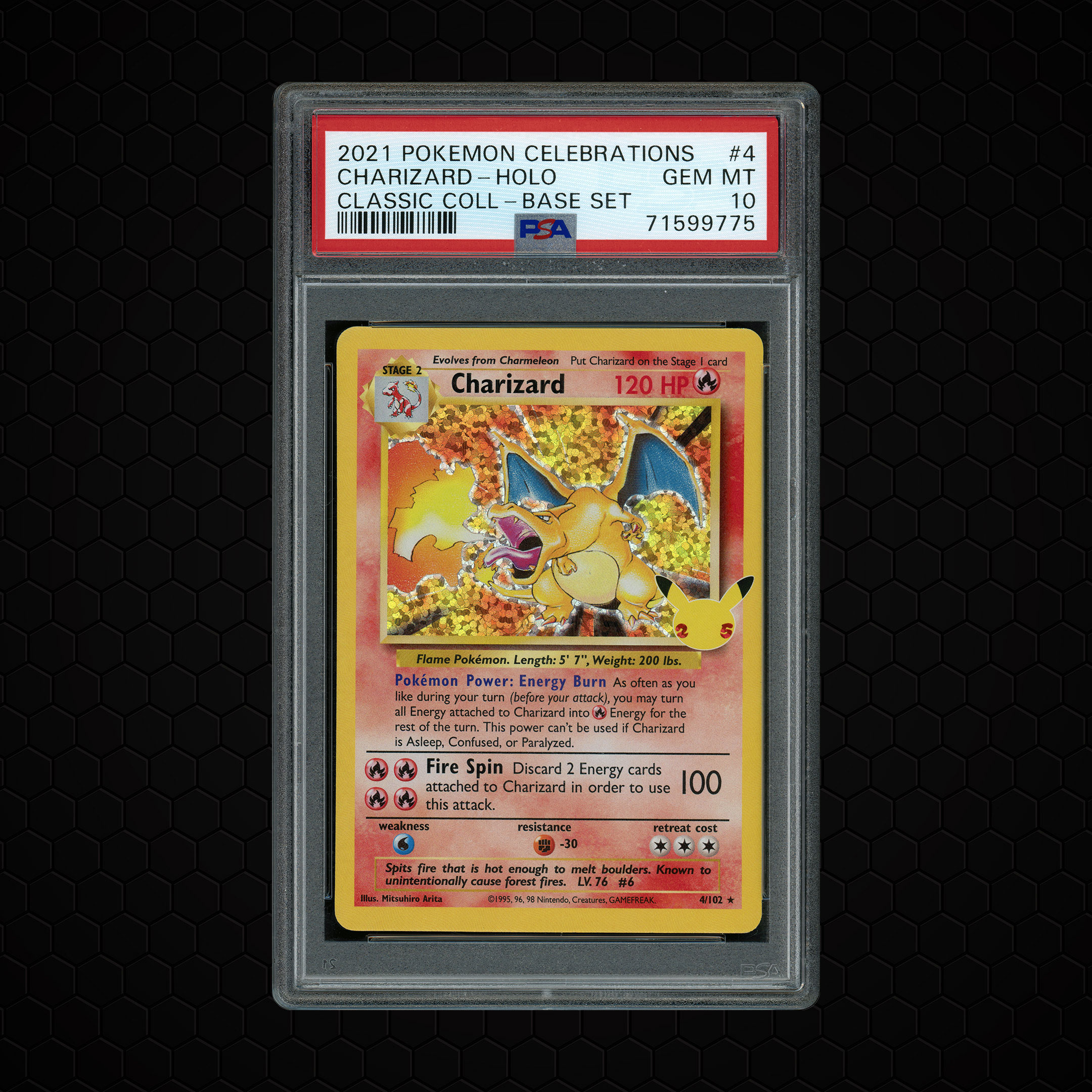 2021 Celebrations: Classic Collection Charizard #4 PSA 10