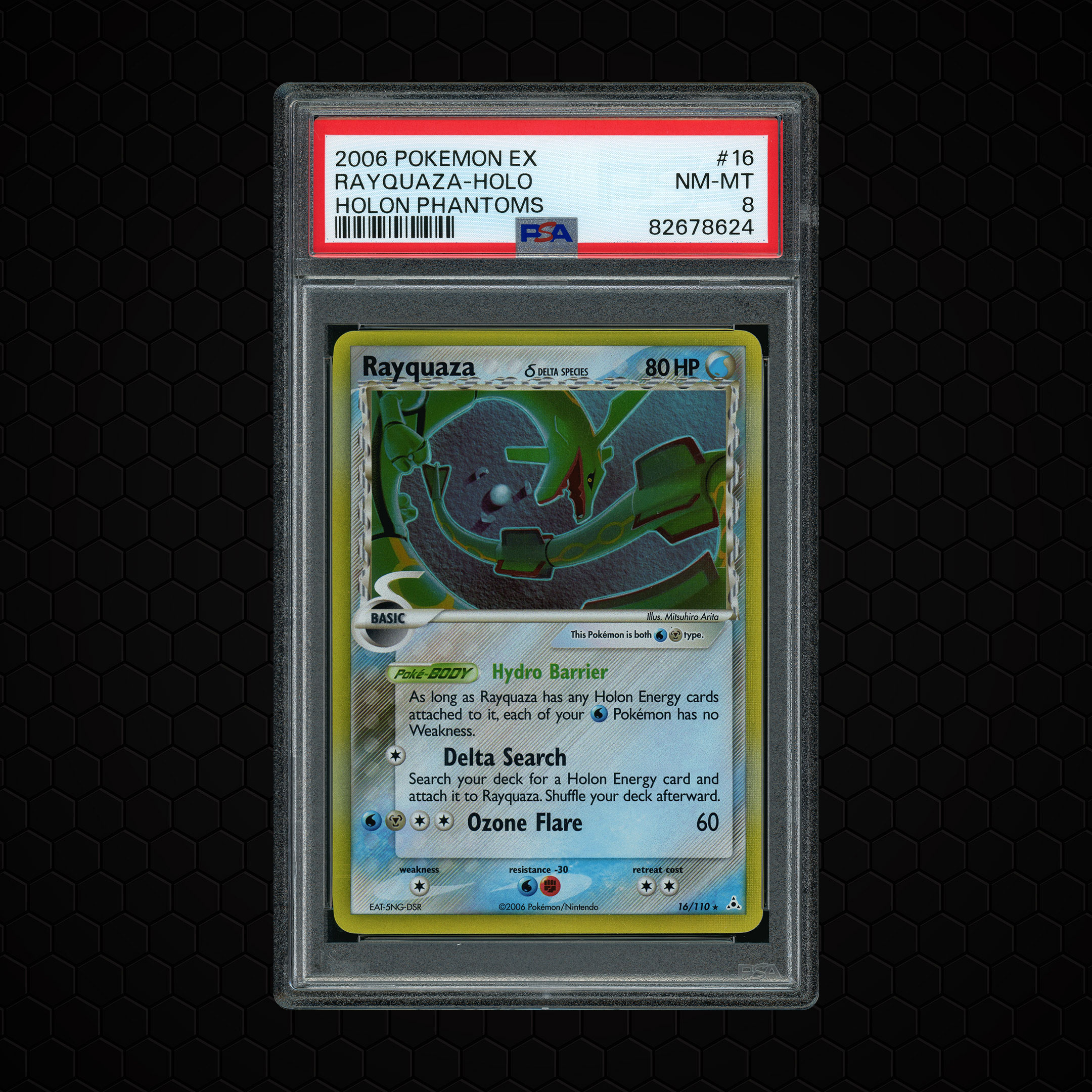 2006 Holon Phantoms Rayquaza #16 PSA 8