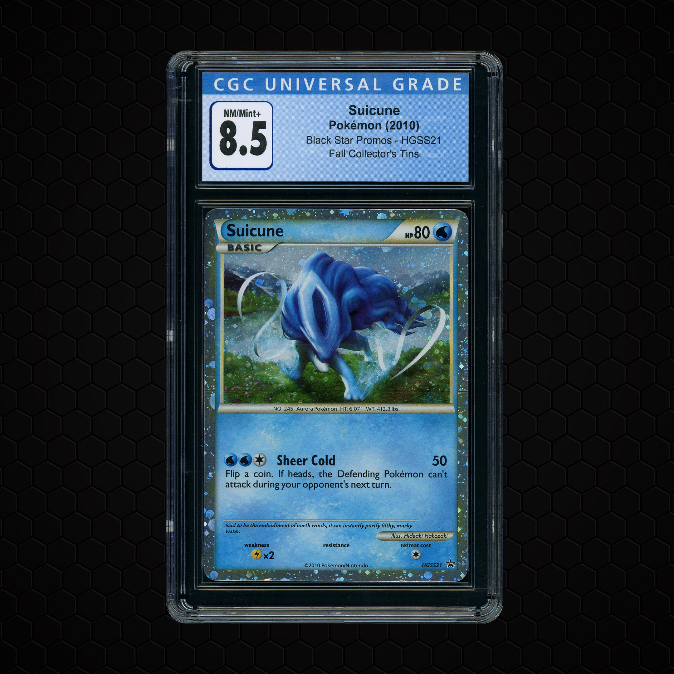 2010 Black Star Promos Suicune #HGSS21 CGC 8.5