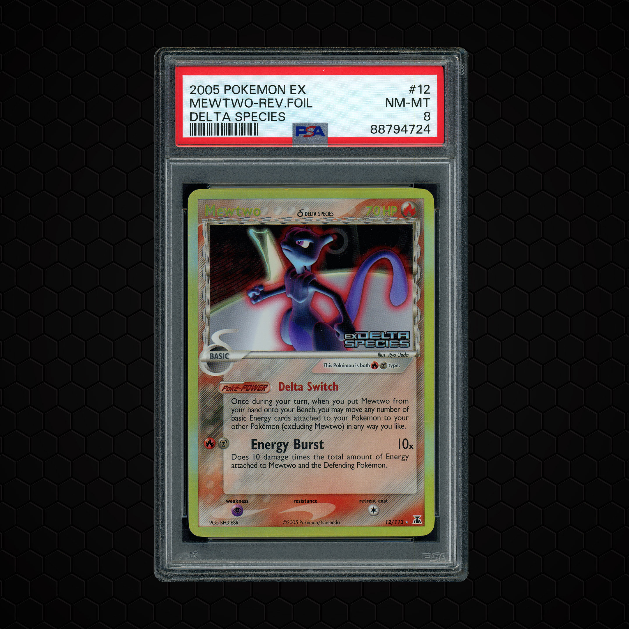 2005 Ex Delta Species Mewtwo #12 PSA 8