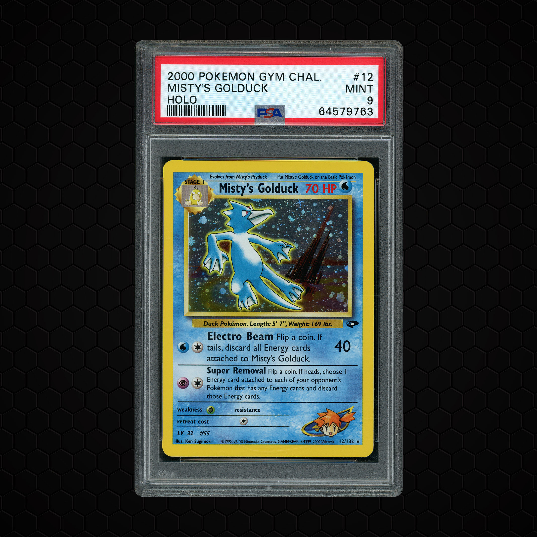 2000 Gym Challenge Misty's Golduck #12 PSA 9