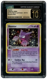 2004 Ex Fire Red & Leaf Green Haunter #34 CGC 10 on Beezie.