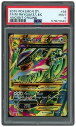 2015 Ancient Origins M Rayquaza EX #98 PSA 9 on Beezie.