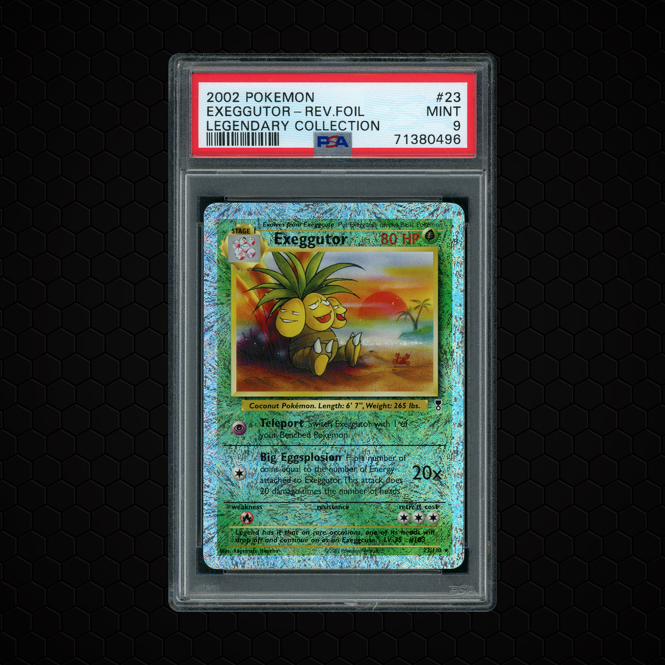 2002 Legendary Collection Exeggutor #23 PSA 9