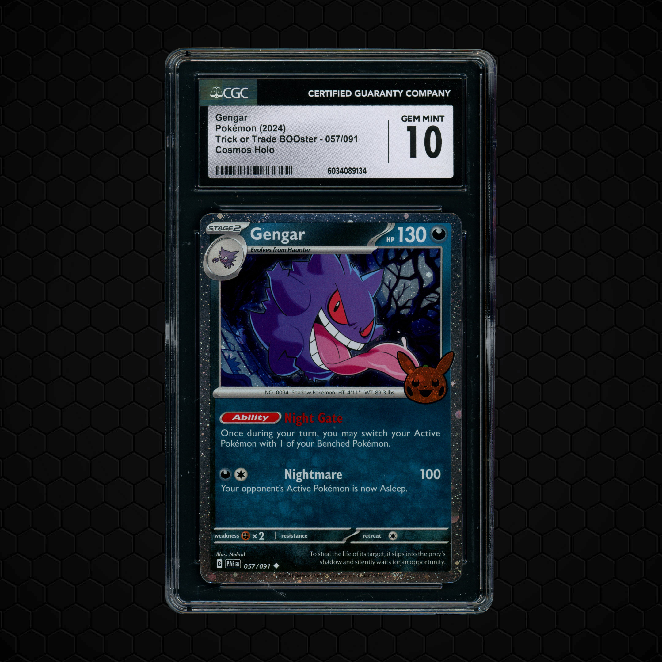 2024 Trick or Trade Booster Gengar #57 CGC 10