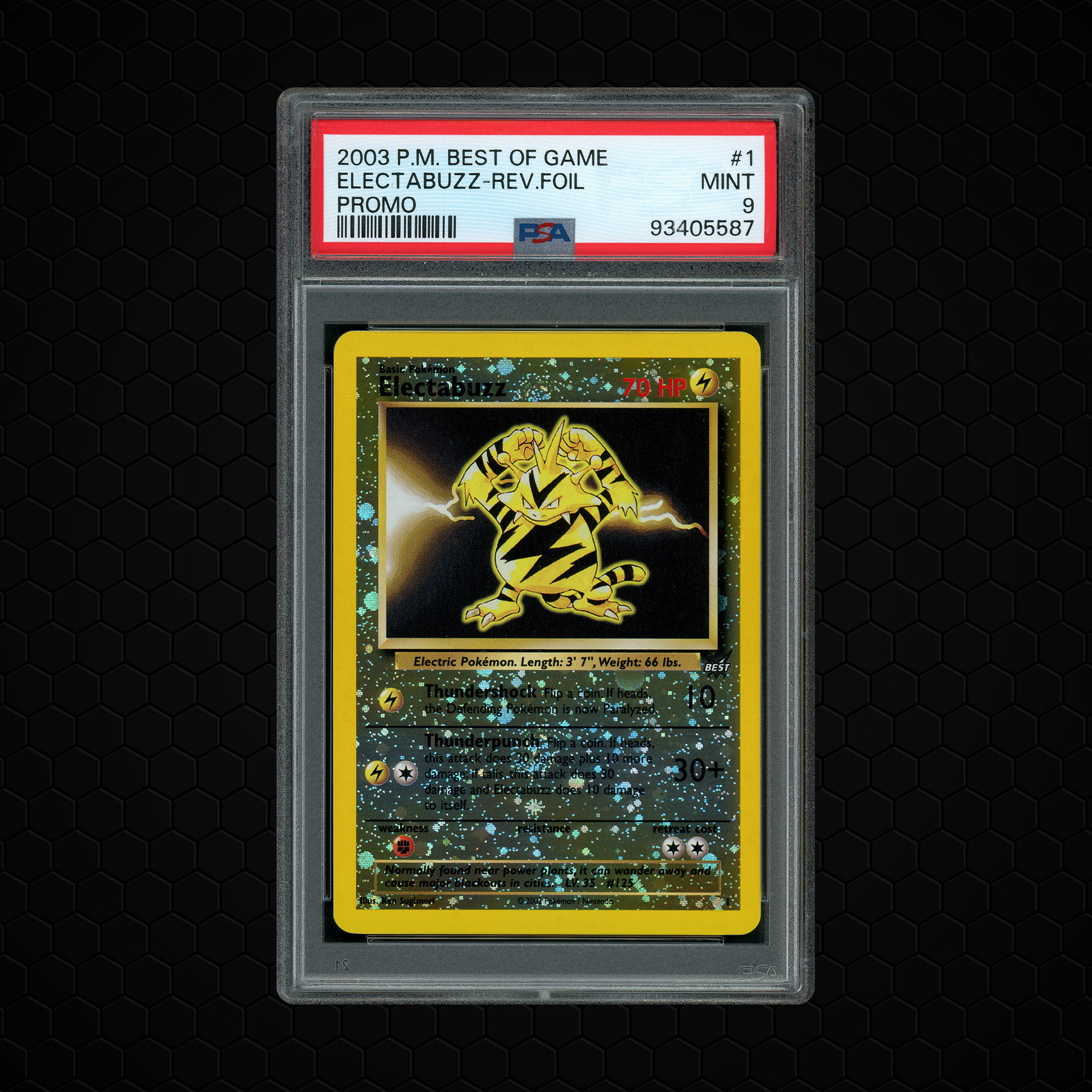 2003 Best of Game Promo Electabuzz #1 PSA 9