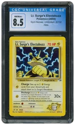 2000 Gym Heroes Lt. Surge's Electabuzz #6 CGC 8.5 on Beezie.