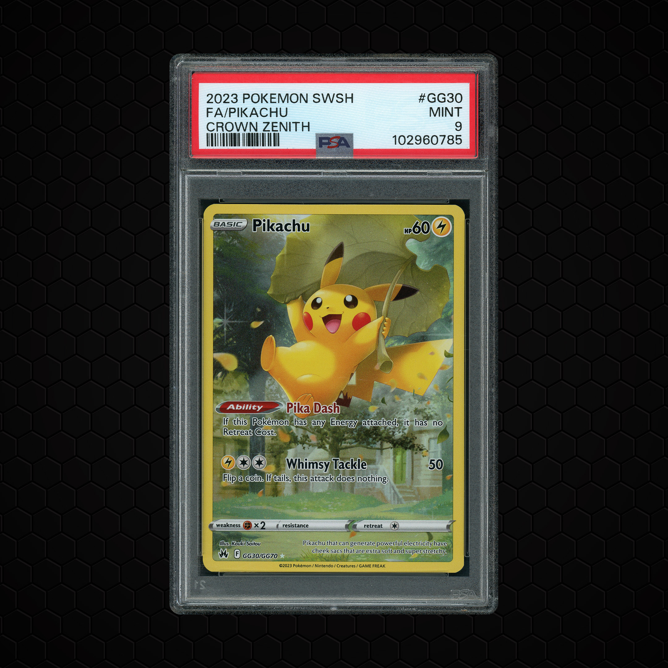 2023 Crown Zenith Pikachu #GG30 PSA 9