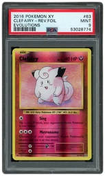 2016 Evolutions Clefairy #63 PSA 9 on Beezie.
