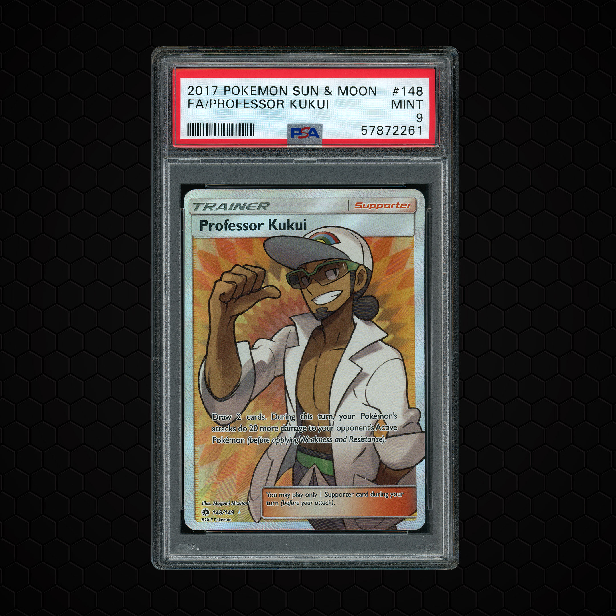 2017 Sun & Moon Professor Kukui #148 PSA 9